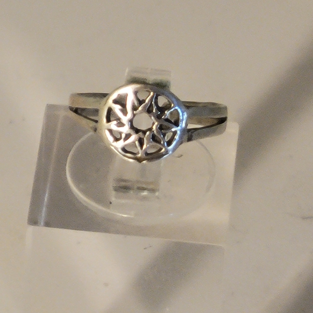 Blazing Sun Toe Ring .925 Adjustable Sterling Sil… - image 2